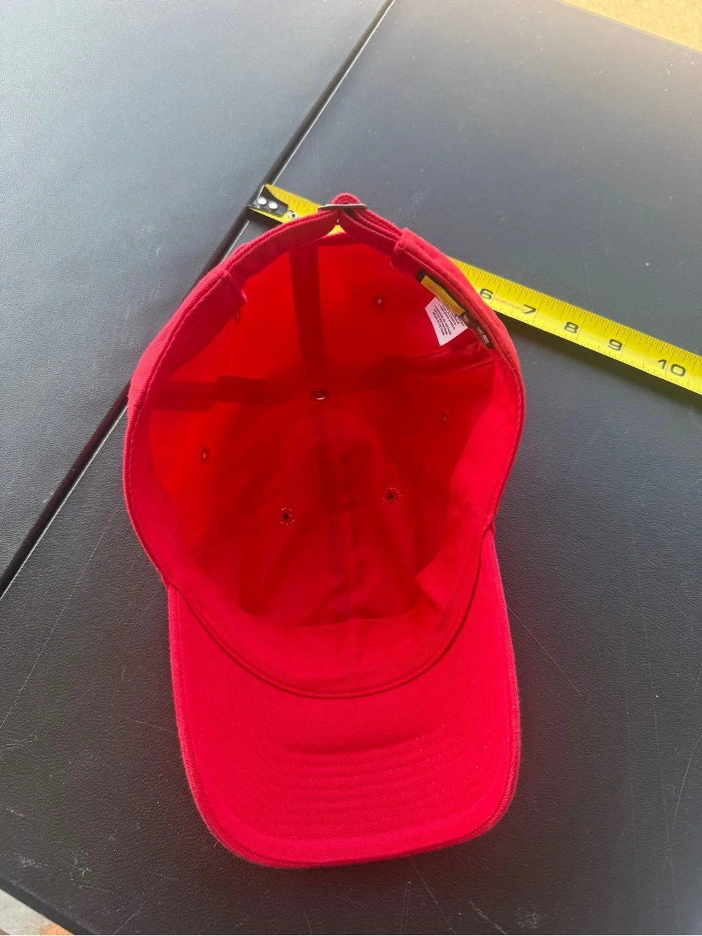 Nike Red Baseball Cap with White Swoosh